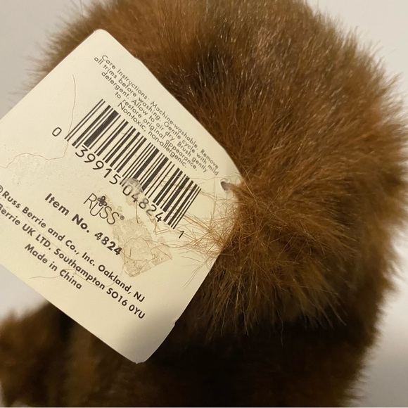 Russ Teddy Bear Timber Plush Brown Grizzly Stuffed Animal Toy Amram 11” Figure - Picture 7 of 11